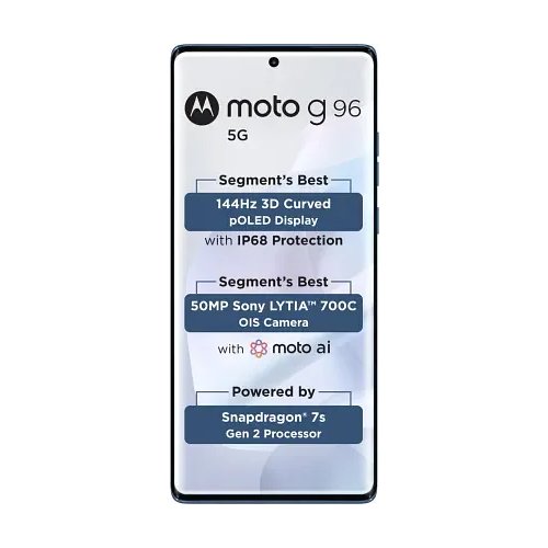 MOTOROLA G96 5G (Pantone Dresden Blue, 128 GB) (8 GB RAM)