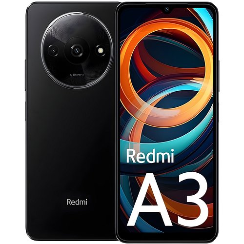 Redmi A3, 6 GB RAM, 128GB, Midnight Black