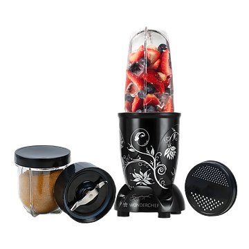 Wonderchef 500 W Juicer Mixer Grinder (Nutri-blend, Black)