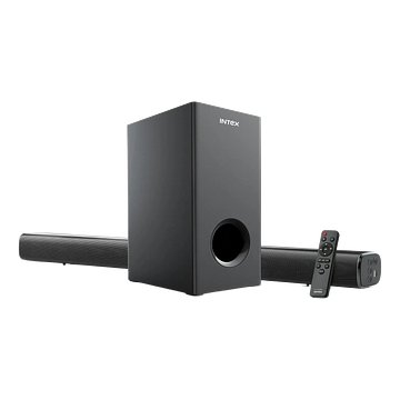 Intex Beast 9000 With Wireless Subwoofer 120 W Bluetooth Soundbar (Black, 2.1 Channel)