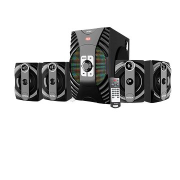 Intex Dazzle FMUB 4.1 Multimedia Bluetooth Speaker USB Playbility Powerful Audio Effect (Black)