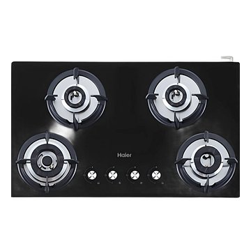 Haier HIC-Q574CGB:Build In Hob, 76 cm 4 Burner – Hybrid Hob