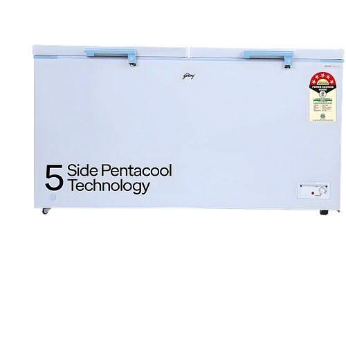 Godrej 505 L Double Door Convertible Deep Freezer (DH EPenta 525E 2HCN RW, White)