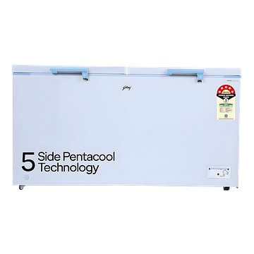 Godrej 405 L Double Door Deep Freezer (DH EPenta 425E 2HCN RW, White)