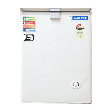 Blue Star CF3-130NEYW 130 Liter Single Door Deep Freezer (130 Liter, White, 3-star)