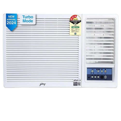 Godrej 1 Ton 3 Star, Turbo Mode Window AC (Copper, Anti-Dust Filter, Anti-Freeze Thermostat, AC 1T WFC 12UTC3 WWA Window 3S, White)