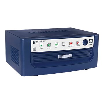 Luminous Eco Watt Neo 1050 Square Wave 900VA/12V Inverter for Home, Office & Shops | Supports 1 Inverter Battery of 12V | Durable & Efficient | with 36 Months Warranty