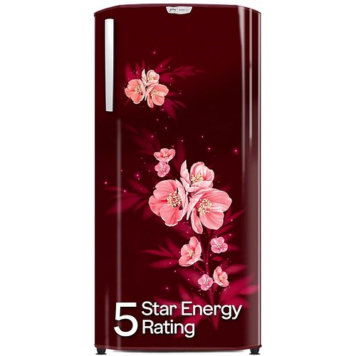 Godrej 180 L 5 Star Turbo Cooling Technology, 24 Days Farm Freshness Direct Cool Single Door Refrigerator (RD EDGENEO 207E THF MP WN, Maple Wine)