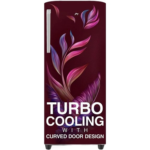 Godrej 238 L 3 Star Turbo Cooling Technology Ensuring Faster Cooling Direct Cool Single Door Refrigerator With Advanced Inverter Technology (RD EMARVEL 260C THI FU WN, Fusion Wine)
