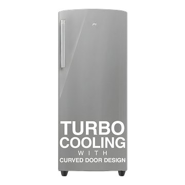 Godrej 268 L 3 Star Turbo Cooling Technology Ensuring Faster Cooling Direct Cool Single Door Refrigerator With Advanced Inverter Technology (RD EMARVEL 290C THI ST GL, Steel Glow)