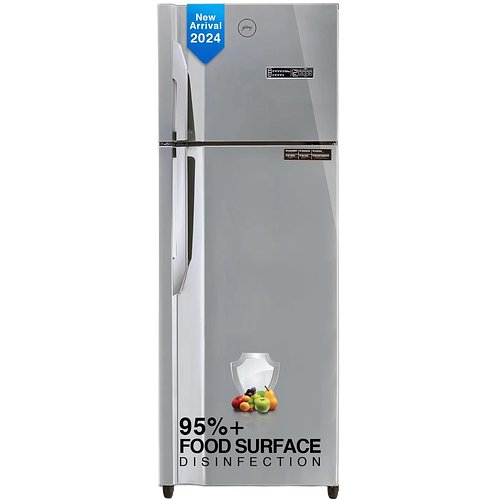 Godrej 330 L 2 Star Fully Convertible 4-In-1, Nano Shield Technology, Inverter Frost Free Double Door Refrigerator (RT EONVIBE 366B HCIT ST RH, Steel Rush)