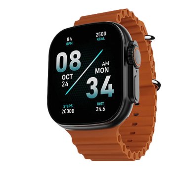 boAt Wave Glory Smartwatch with 1.96"(4.97 cms) HD Display, BT Calling, 100+ Sports Modes, Premium Metal Body