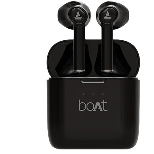 boAt Airdopes 138 Wireless Earbuds with 13mm Drivers, Bluetooth V5.0+EDR, IWP Technology, 650mAh Pocket friendly Charging Case, 60 Hours nonstop music (Black)