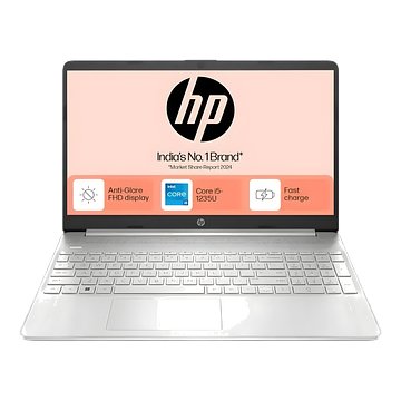HP Laptop Intel Core i5 12th Gen 1235U - (8 GB/512 GB SSD/Windows 11 Home) 15s-fq5329TU Thin and Light Laptop (15.6 inch, Natural Silver, 1.69 kg, With MS Office)