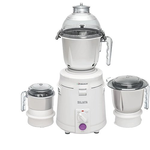 Sujata Dynamix 900 Watts Mixer Grinder | 22000 Rotations Per Min | 90 Minutes Continuous Running | 3 Versatile Jars 1500 ml, 1000 ml and 400 ml