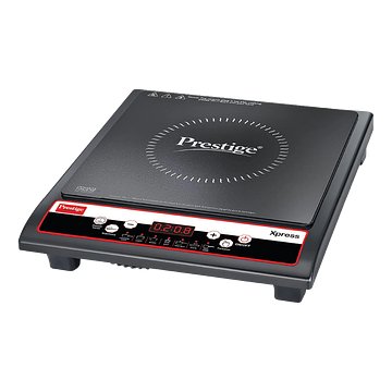 Prestige Xpress 1200W Induction Cooktop with Ceramic Plates With 3 Years of Warranty, Black