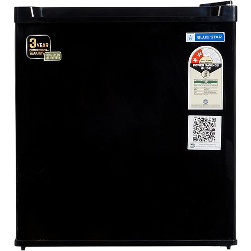 Blue Star 45 Ltr, 2 Star, Mini Refrigerator With Freezer, Direct Cool, Black, MR60-GB