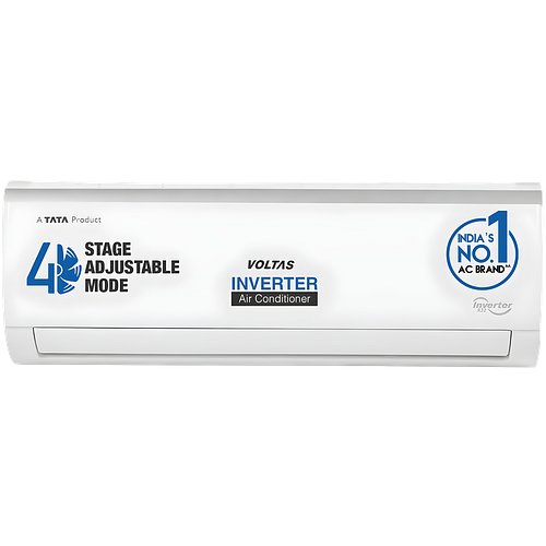 Voltas 1 Ton 3 Star, Inverter Split AC(Copper, 4-in-1 Adjustable Mode, Anti-dust Filter, 2023 Model, 123V Vectra Elite, White)