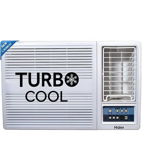 Haier 1.5 Ton 3 Star Fix Speed Side Flow Window AC (Copper, Turbo Mode, Anti Bacterial Filter, Cools at 54°C Temp, Long Air Throw - HWU18F-AOW3BN-FS)