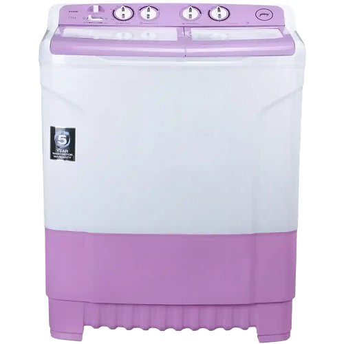 Godrej 8 kg Semi Automatic Top Load Washing Machine White, Purple (WS Edge 8.0 TB3 M LVDR)