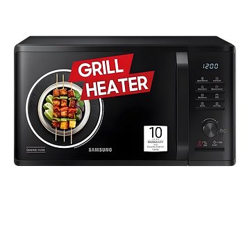 Samsung 23 L Ceramic cavity, Keep warm Grill Microwave Oven (MG23A3515AK, Black)