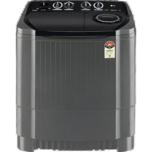 LG 9.5Kg Semi Automatic Top Load Washing Machine, Roller Jet Pulsator + Soak, Rat Away, Middle Black (P9555SKAZ)
