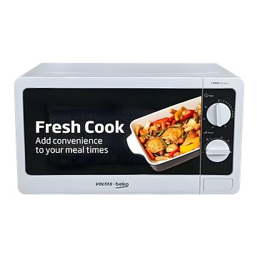 Voltas Beko, A Tata Product 20L, 700W smart solo Microwave oven (MS20MPW10, White | with Anti bacterial Inner Cavity and Large Turntable)