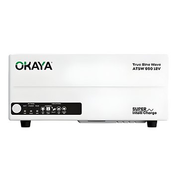 Okaya ATSW 950 Inverter | 700VA/12V Pure Sinewave | Reliable Power Backup | LED Display
