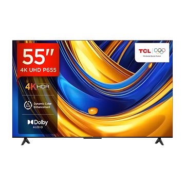TCL 139 cm (55 inches) Metallic Bezel-Less Series 4K Ultra HD Smart LED Google TV 55P655