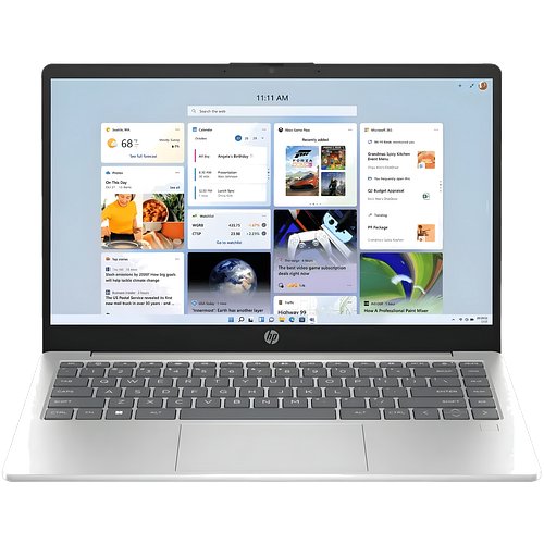 HP AI PC Intel Core Ultra 7 155H - (16 GB/512 GB SSD/Windows 11 Home) 14-gr1023TU Thin and Light Laptop (14 Inch, Natural Silver Aluminum, 1.4 Kg, With MS Office)