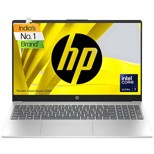 HP Intel Core 7 150U - (16 GB/512 GB SSD/Windows 11 Home) 15-fd1100TU Thin and Light Laptop (15.6 inch, Natural Silver, 1.65 Kg)
