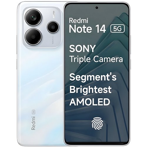 Redmi Note 14 5G (Mystique White, 8GB RAM 128GB Storage)