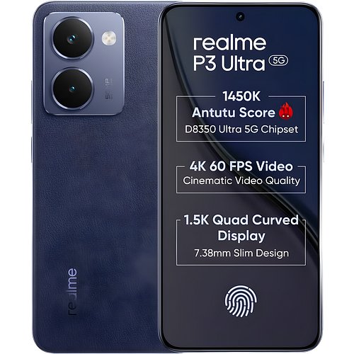 Realme P3 Ultra 5G 256 GB, 12 GB RAM, Blue, Mobile Phone