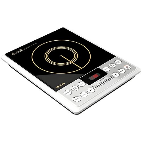 Philips 2100 W Induction Cooktop Push Button (Silver, Black, HD4929/01)