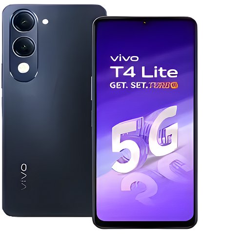 Vivo T4 Lite 5G 8GB RAM, 256GB Storage, Prism Blue | 6.74'' HD+ 90Hz LCD | Dimensity 6300 | 50MP Dual AI Camera | Android 14 | 6000mAh Battery | IP64 | Side Fingerprint | 15W Charging | Dual SIM