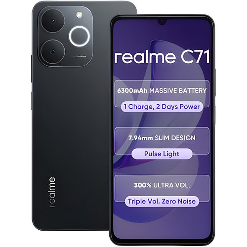 Realme C71 (Obsidian Black, 64 GB) (4 GB RAM)