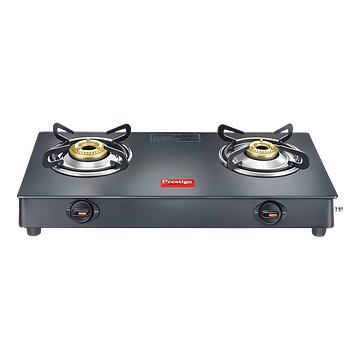 Prestige Magic Plus GTMP 02 Glass Manual Gas Stove (2 Burners)