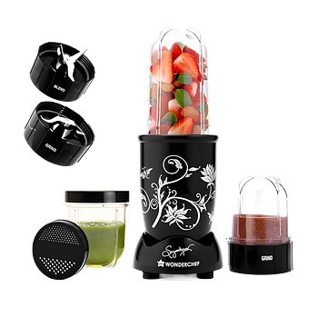 Wonderchef Nutri-blend Black 2 Jar, Sipper Jar