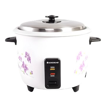 Wonderchef Nutri Cook Rice Cooker With Single Bowl, 1.8 Litres, 2 Years Warranty, White