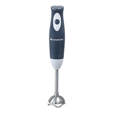 Wonderchef Ultima Plus Electric Hand Blender |Portable | Easy Control Grip I 300W Powerful Motor|Single Push Button Operation| Sharp Food Grade Anti Rust Stainless Steel Blades|2 Year Warranty | Black