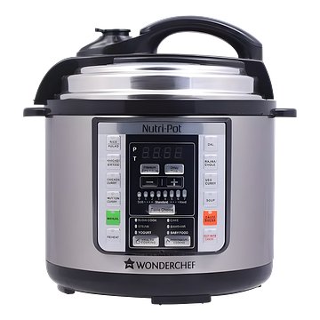 Wonderchef Nutri-Pot Electric Pressure Cooker with 7-in-1 Functions|18 pre-set functions|Pressure Cooking, Saute/Pan Frying, Slow Cooking, R-41236756 |3L capacity