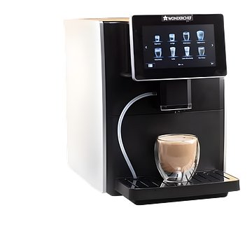 WONDERCHEF Regalia Fully Automatic Coffee Machine with Large 7 Inches Display | For brewing Americano, Cappuccino, Latte, Macchiato, Flat White, Espresso | Bean-To-Cup Coffee at 19 bar pressure