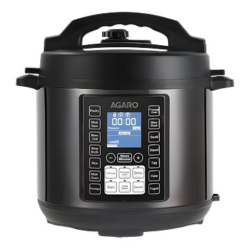 AGARO Imperial Electric Pressure Cooker, 6 litres, 1.5Kgs (approx. 10 cups) raw rice, 14 Pre-Set multi Cooking Functions, Adjustable Pressure, Timer, Stainless Steel Pot, Pressure Cook, Slow Cook
