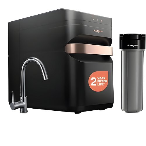 Aquaguard Aspire Designo UTC RO+UV 2X UTC Water Purifier |2 Year Filter Life|Copper Infused Water|9 Stage Purification|Suitable for all Water Sources|7L Storage|Save over 14,000 on Filter Replacements