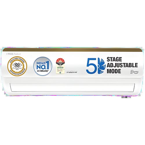 VOLTAS 185V Vertis Smart Elite Gold 1.5 Ton 5 Star Inverter Split Smart AC with IoT Enabled (Copper Condenser, 4503702)