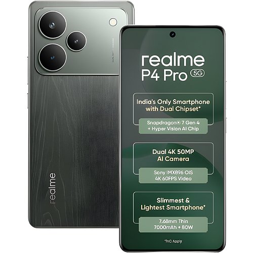 Realme P4 Pro 5G (Dark Oak Wood, 256 GB) (8 GB RAM)