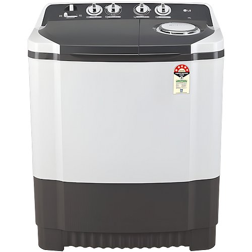 LG 7.5 kg 5 Star Wind jet dry Semi-Automatic Top Load Washing Machine (P7510RGAZ, Dark Gray, Roller Jet Pulsator)
