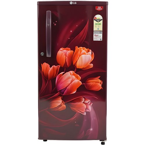 LG 180 L Direct Cool Single Door Refrigerator (Scarlet Tulip, GL-D1816WOST)