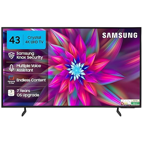Samsung 108 cm (43 inches) Crystal 4K Vista Ultra HD Smart LED TV UA43UE81AFULXL