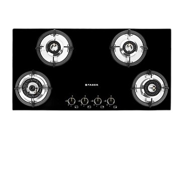 Faber Hob Superia HT904 BR AI Glass Automatic Hob (4 Burners)